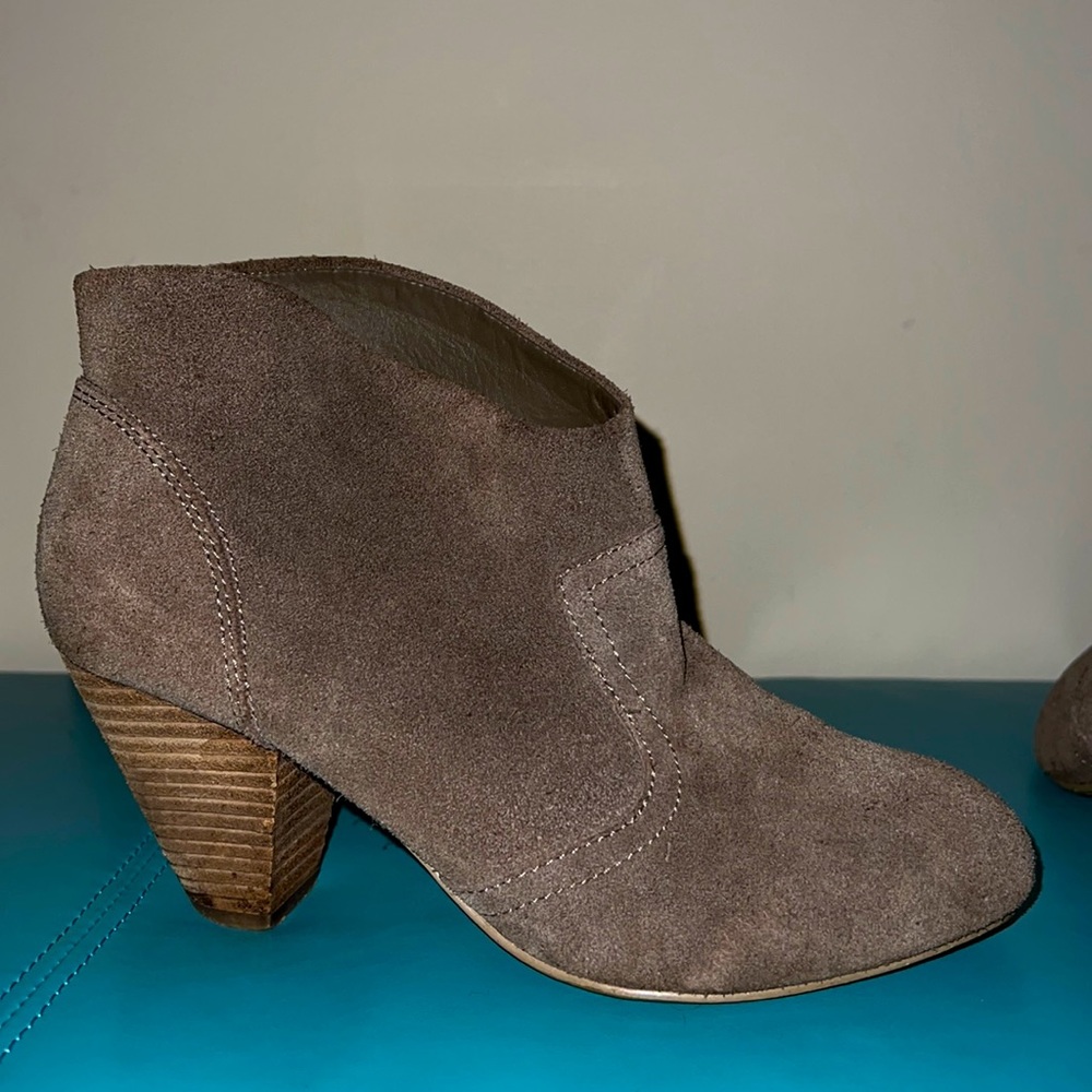 Suede Ankle Booties Size 7.5